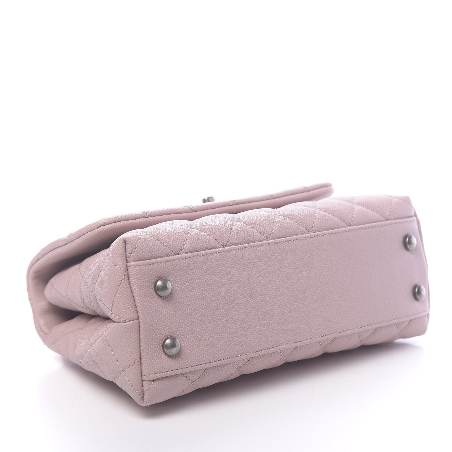 Caviar Quilted Mini Coco Handle Flap Pink
