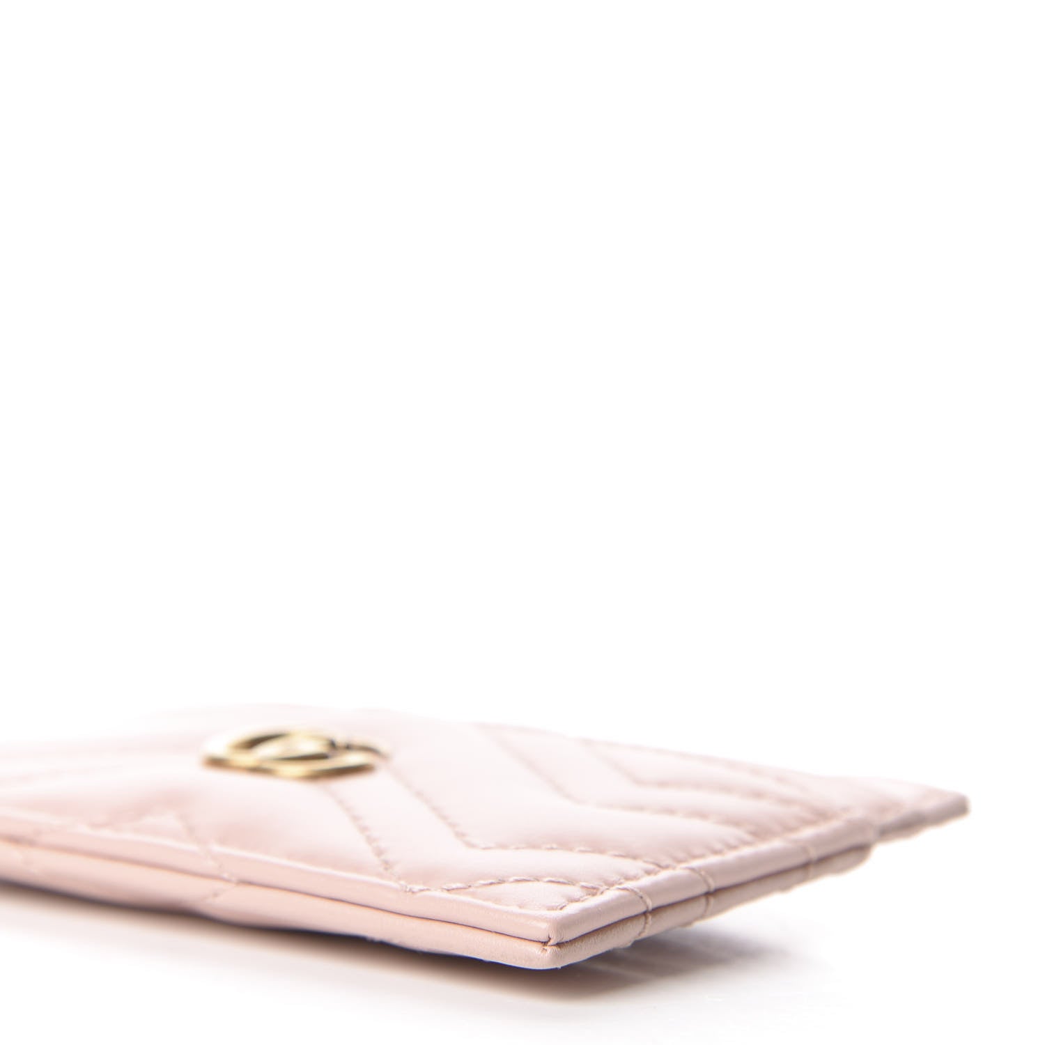 Gucci Calfskin Matelasse GG Marmont Card Holder Perfect Pink 7 of 8