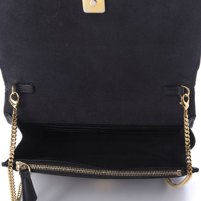 Fendi Vitello Flamingo Tube Wallet on Chain Black 5 of 10