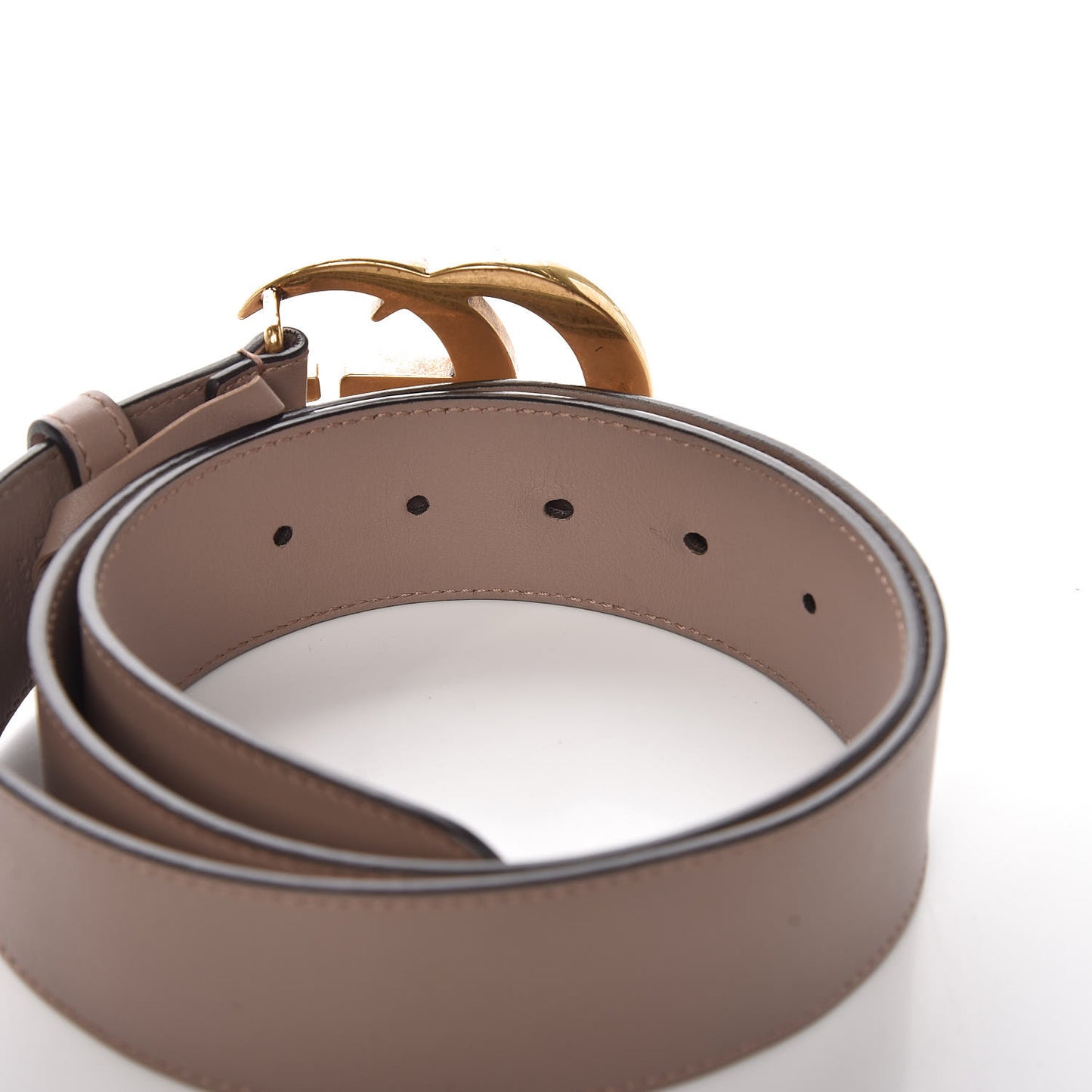 Calfskin Double G 40mm Belt 85 34 Porcelain Rose
