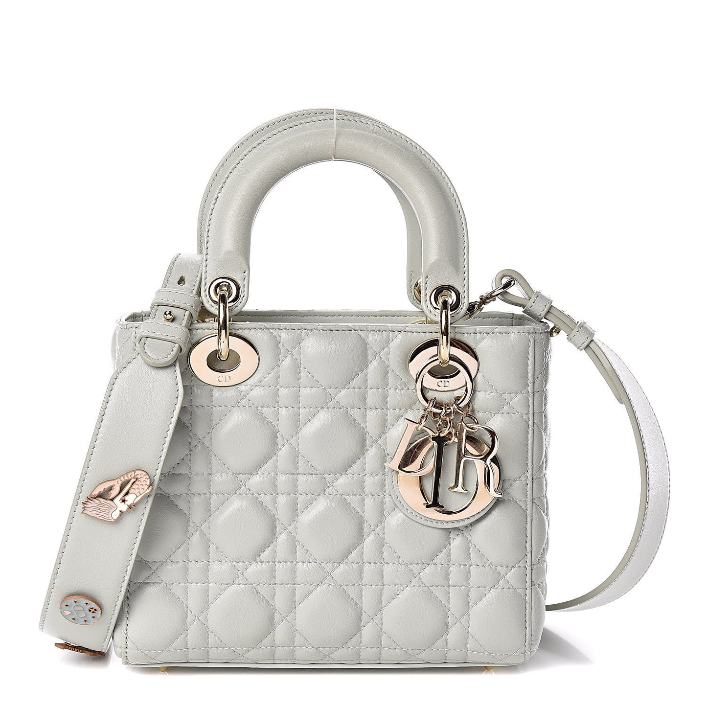 Lambskin Cannage Small My Lady Dior Pistachio