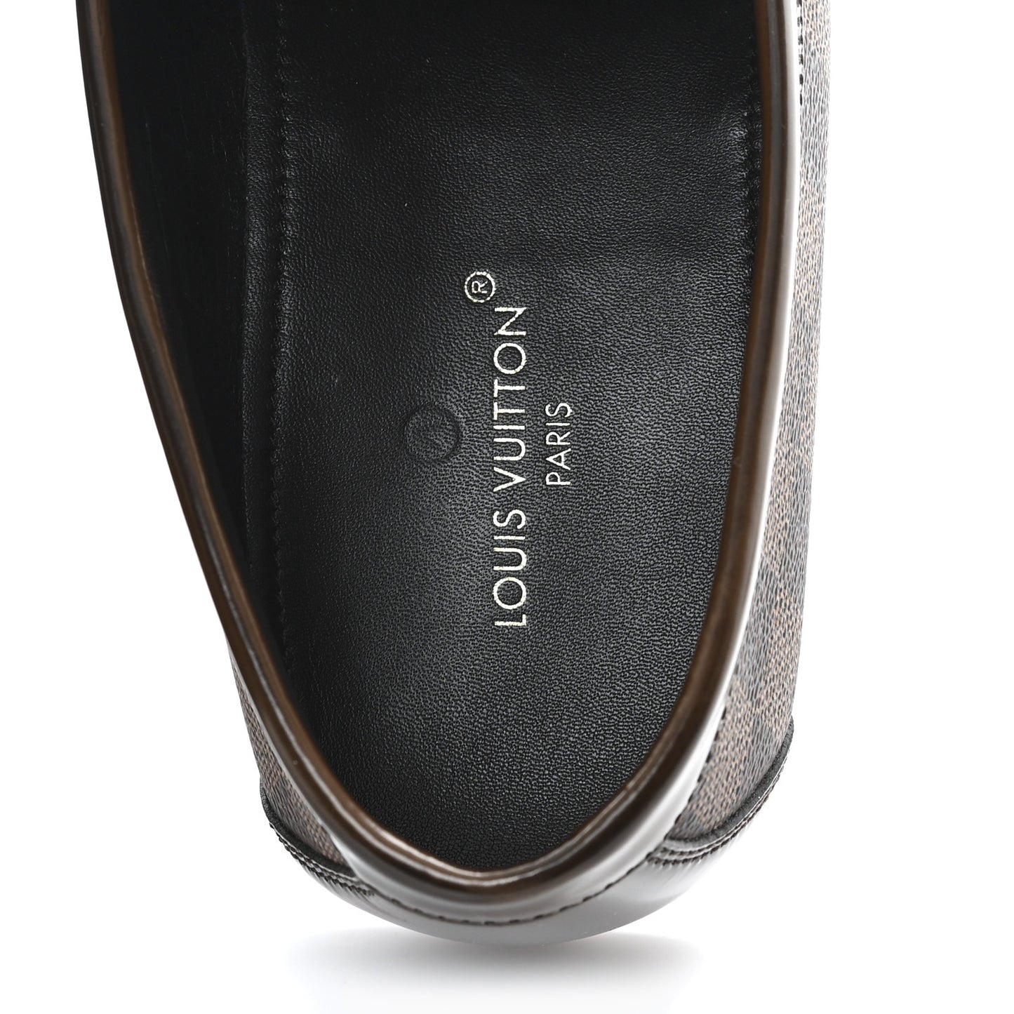 Damier Ebene Calfskin Mens Major Loafers 10