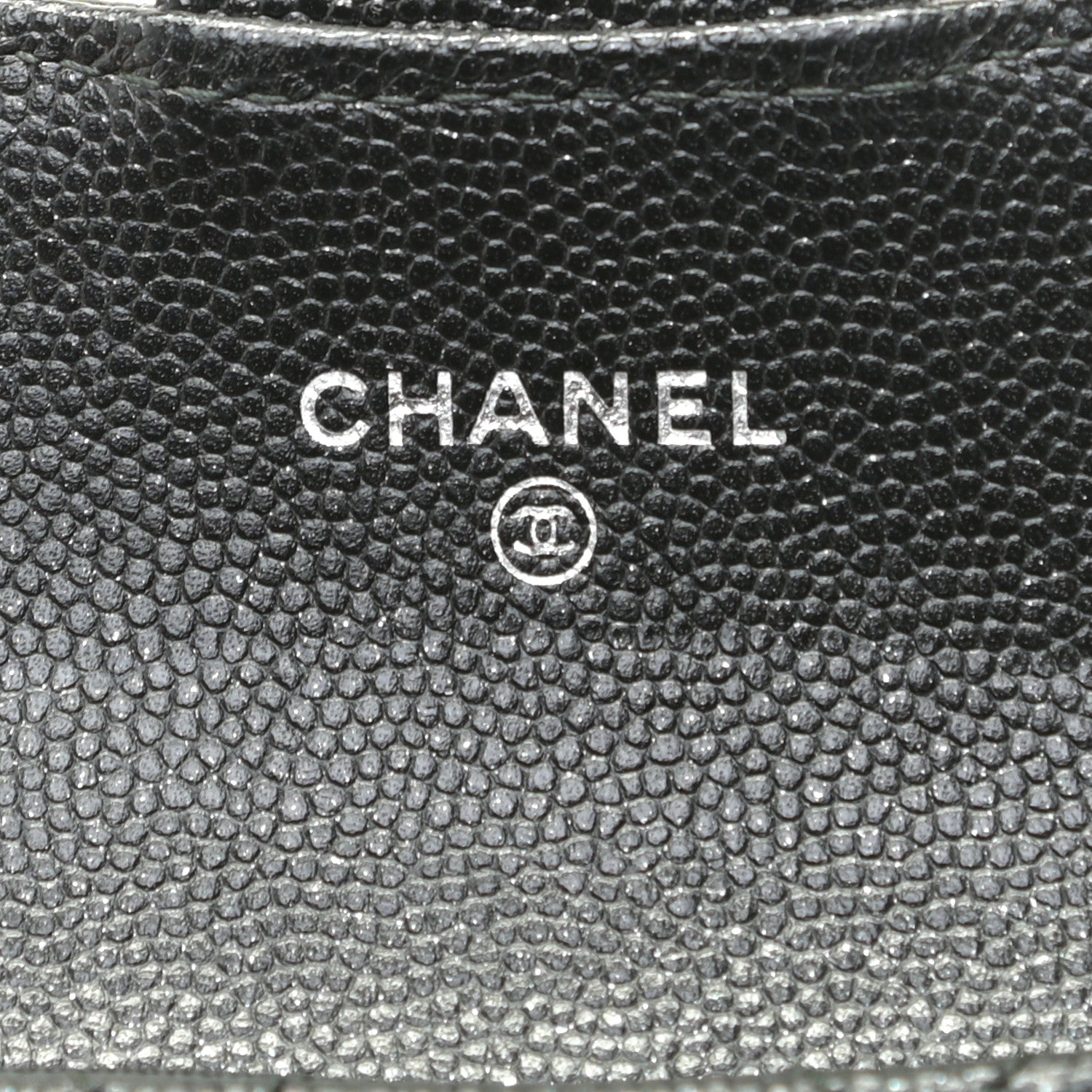 Chanel Iridescent Caviar Quilted Flap Card Holder Wallet Black 7 of 7