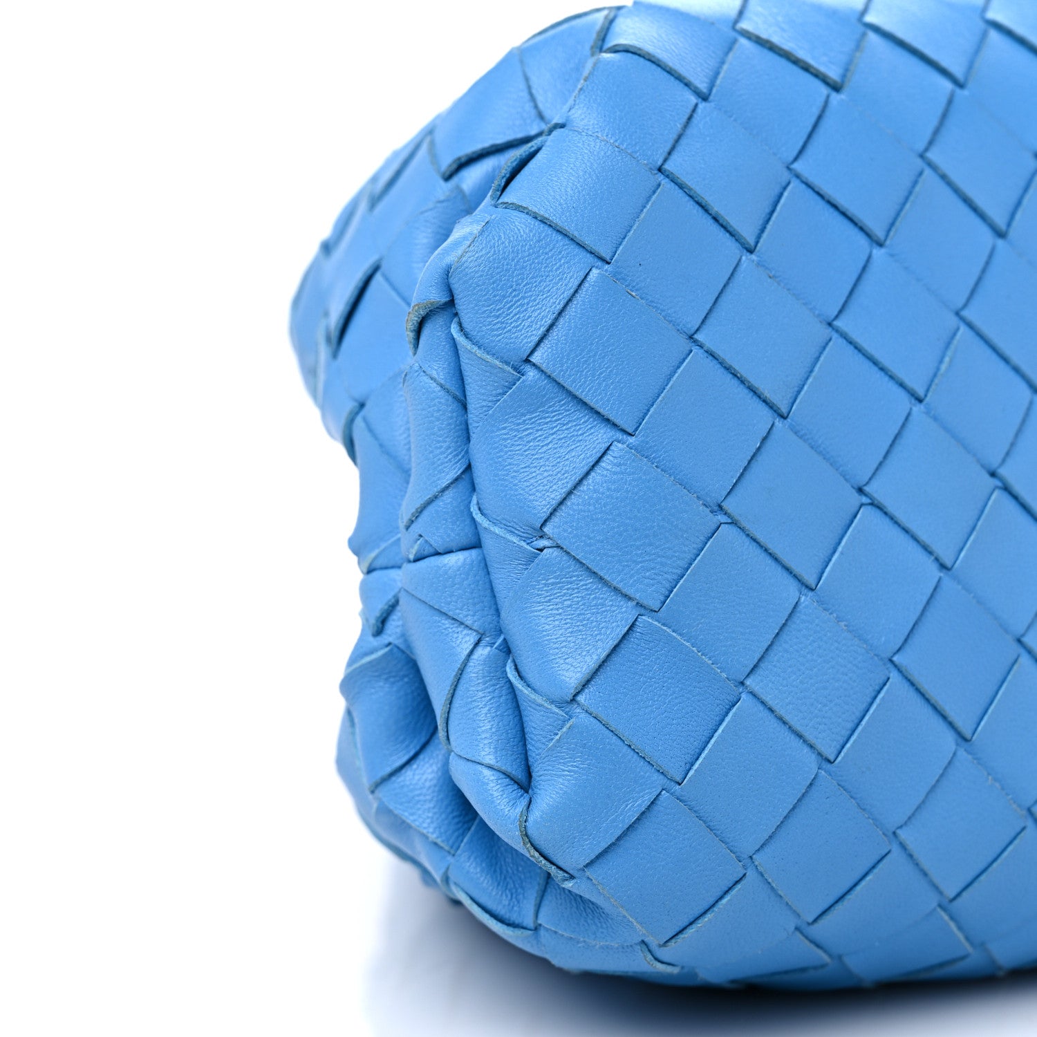 Bottega Veneta Nappa Maxi Intrecciato The Pouch Oversized Clutch Swimming Pool 8 of 13