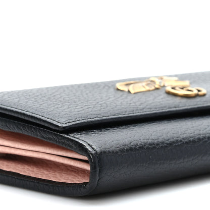 Gucci Calfskin Garden Continental Wallet Black 8 of 9