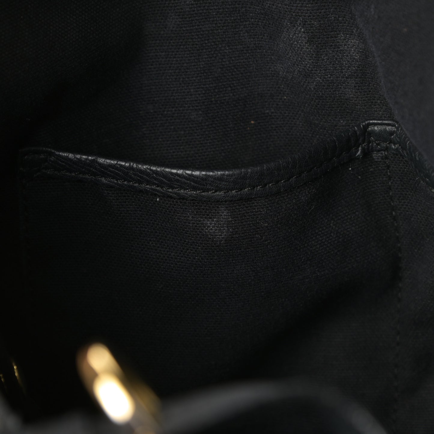 Grainy Calfskin House Check Small Canterbury Black