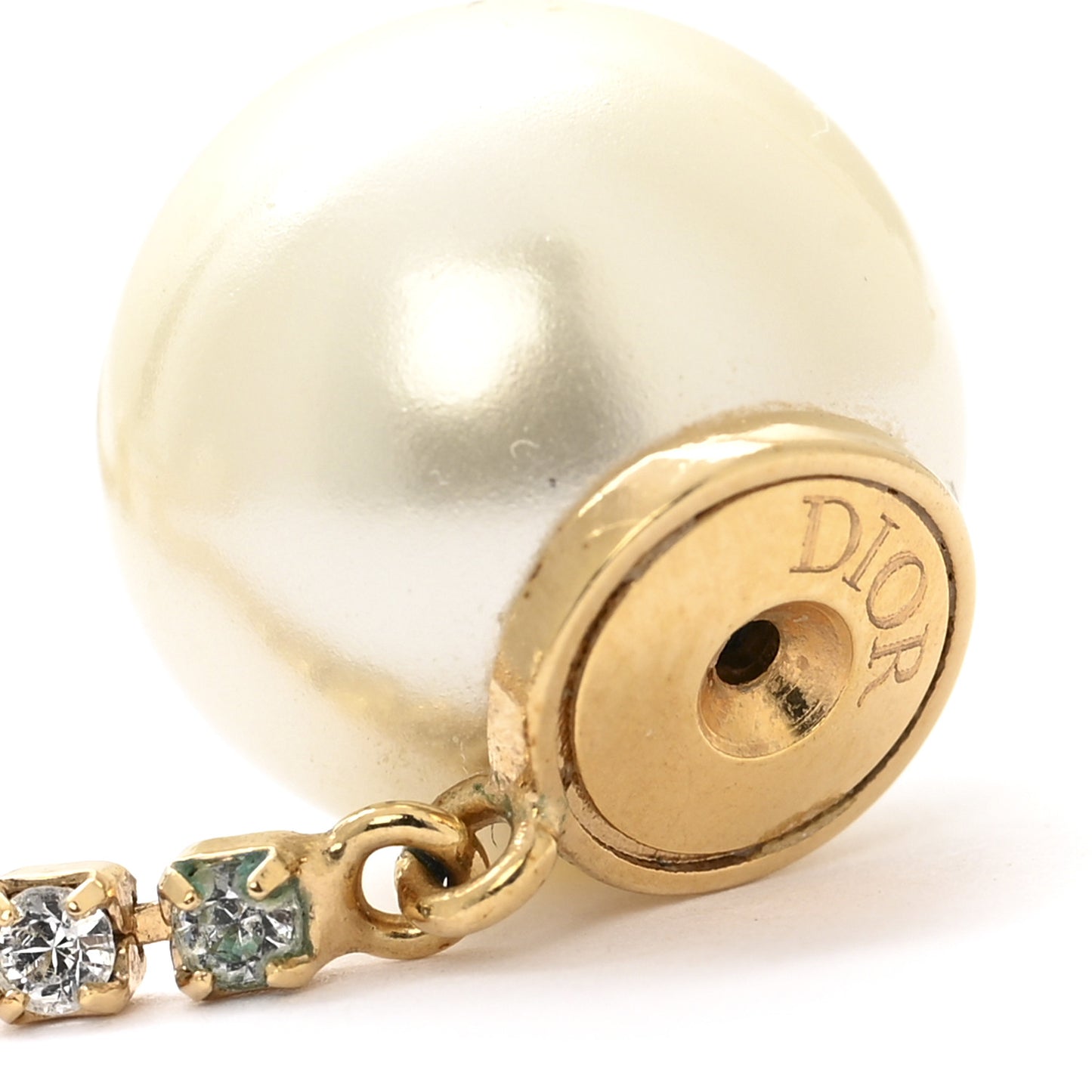 Pearl Crystal Star Tribale Dangle Chain Earrings Gold