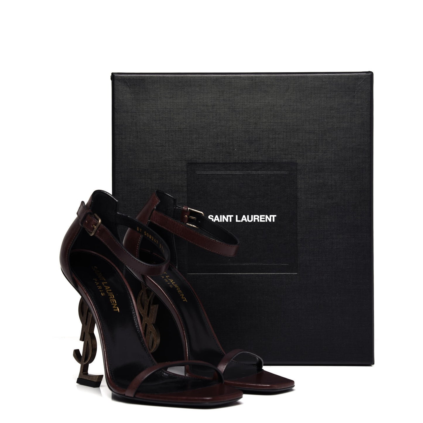 Calfskin Opyum Sandals 37.5 Brown