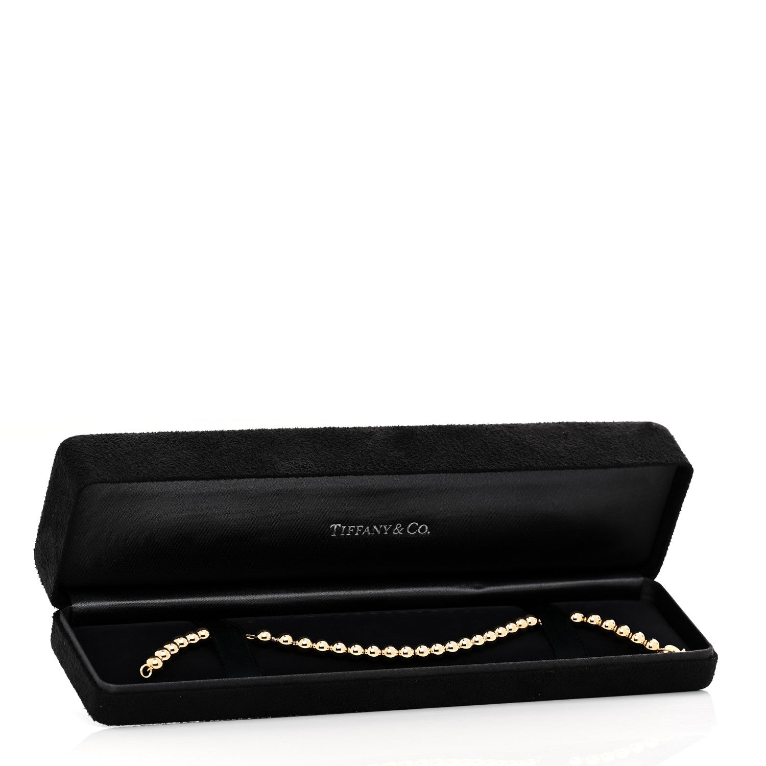 Tiffany 18K Yellow Gold 5mm HardWear Ball Beaded Bracelet 5 of 5