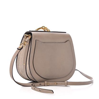 Chloe Calfskin Suede Medium Nile Bracelet Bag Motty Grey 2 of 10