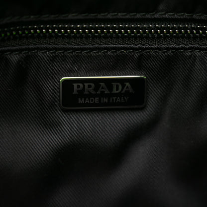 Prada Tessuto Nylon Soft Padded Medium Chain Clutch Bag Verde Fluo 6 of 7