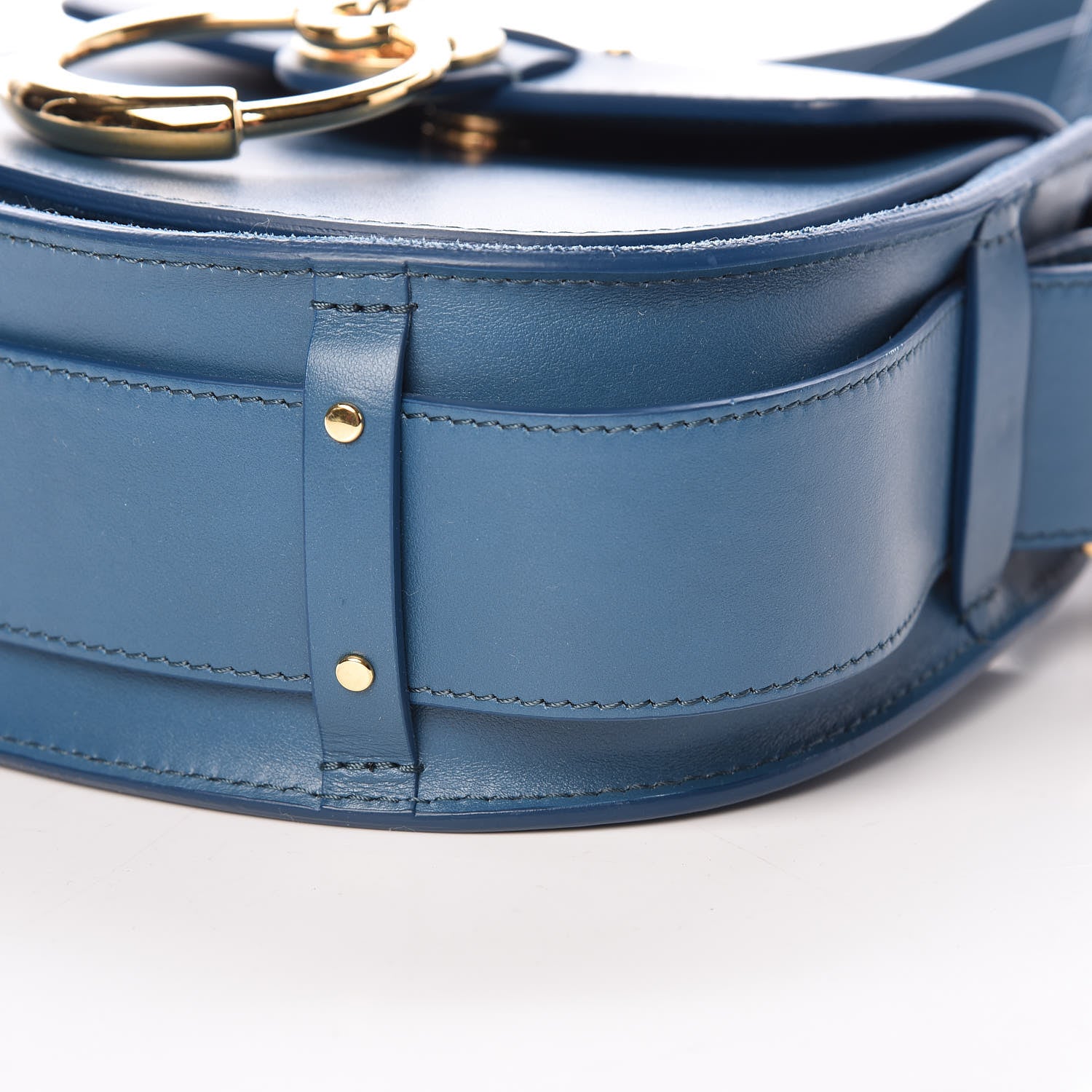 Chloe Calfskin Small Tess Bag Vinyl Blue 10 of 10