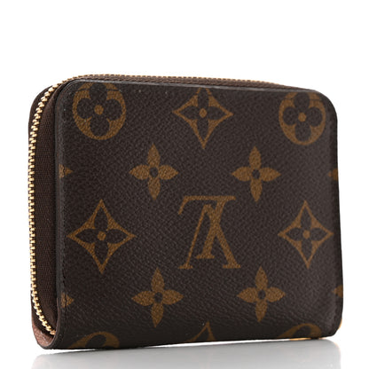 Louis Vuitton Monogram 2020 Christmas Animation Big Wheel Zippy Coin Purse Rose Ballerine 3 of 7