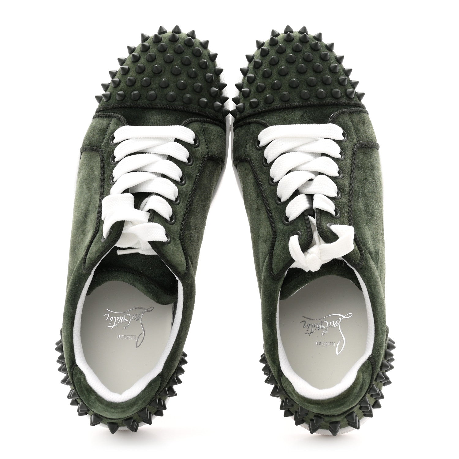Christian Louboutin Veau Velours Orlato Flat Sneakers  38 Tennessee 2 of 10
