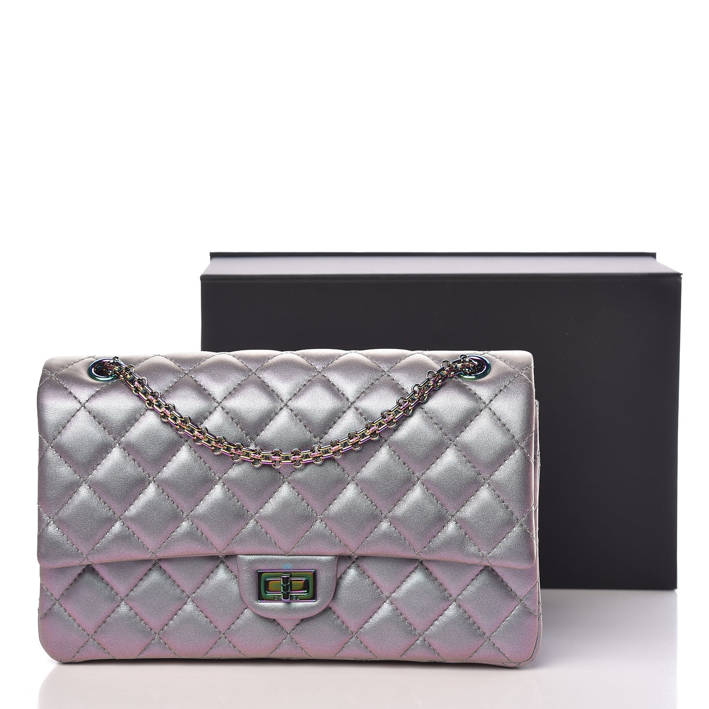 Iridescent Lambskin Quilted 2.55 Reissue 226 Flap Light Purple