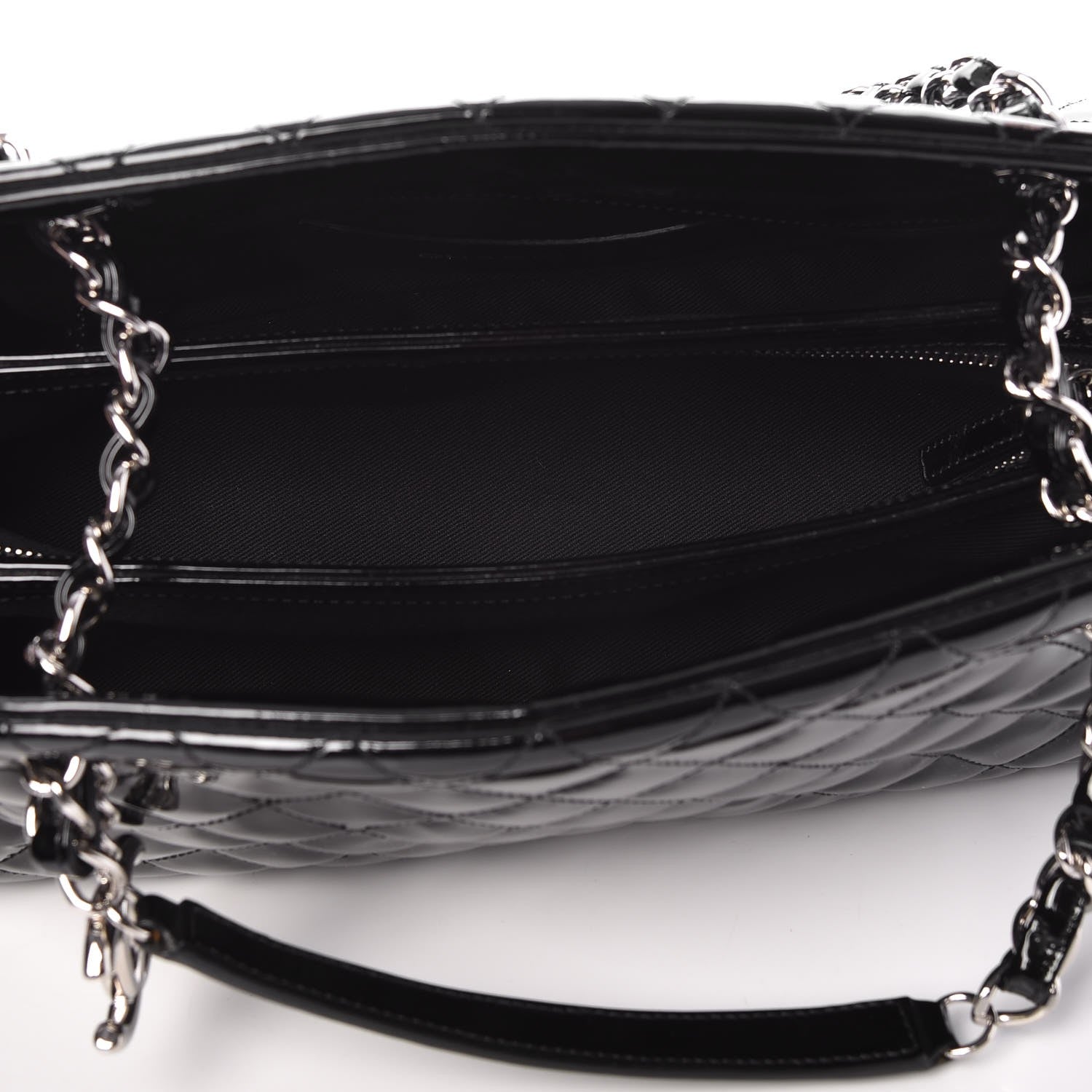 Chanel Patent Quilted Medium Just Mademoiselle Black 7 of 7
