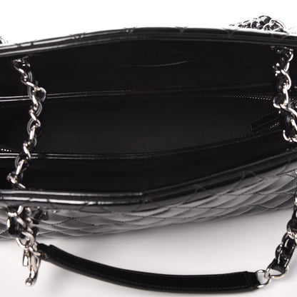 Chanel Patent Quilted Medium Just Mademoiselle Black 7 of 7