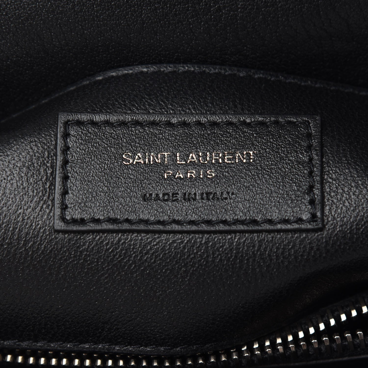 Saint Laurent Sheepskin Matelasse Chevron Monogram Medium College Bag Black 7 of 9