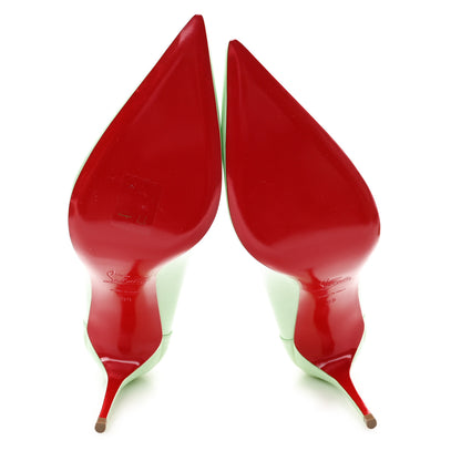 Christian Louboutin Patent Sporty Kate 85 Pumps 39 Studio Green 6 of 9