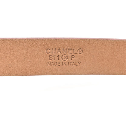 Chanel Patent Calfskin CC Logo Skinny Belt 90 36 Red 3 of 9