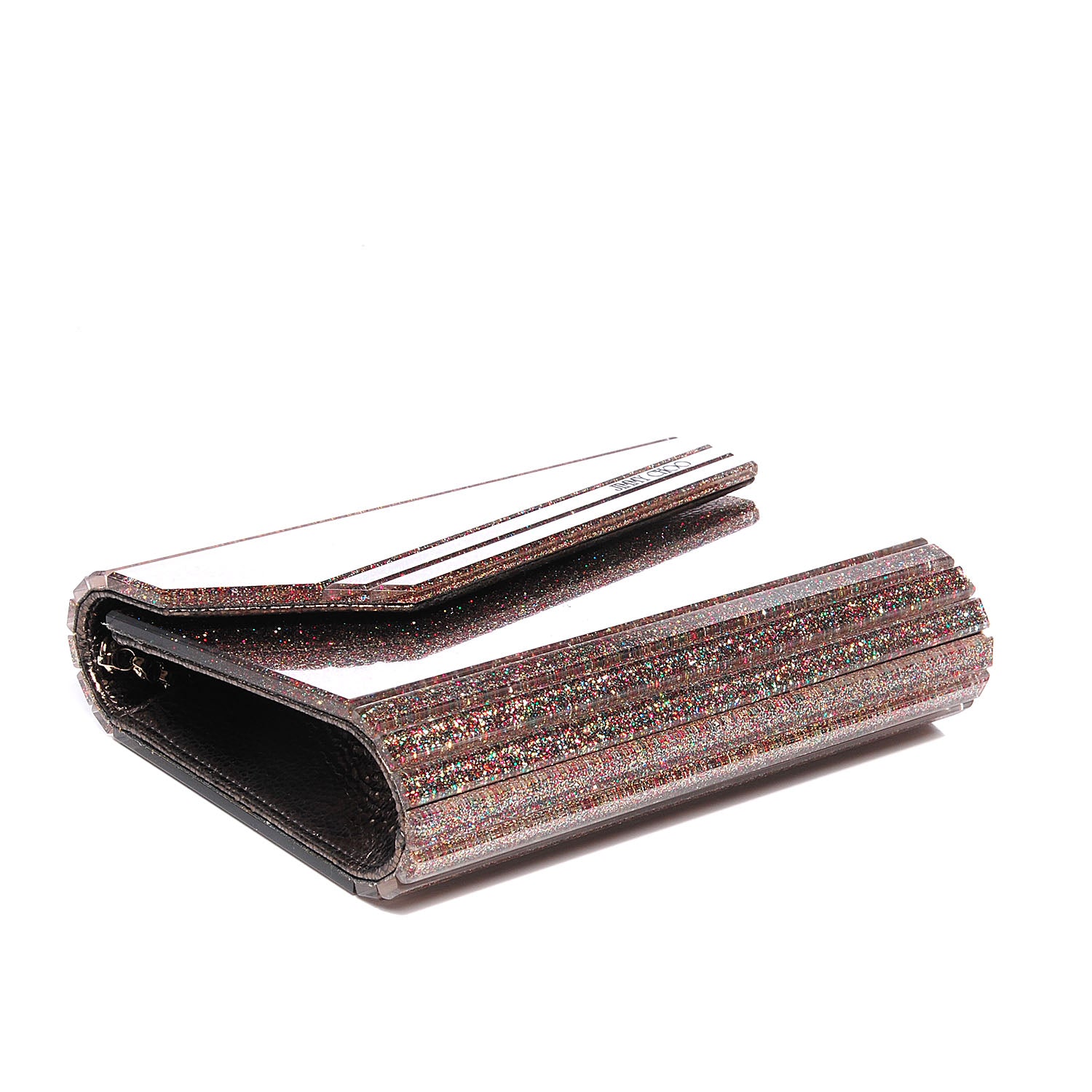 Jimmy Choo Acrylic Glitter Candy Clutch Multicolor 4 of 6