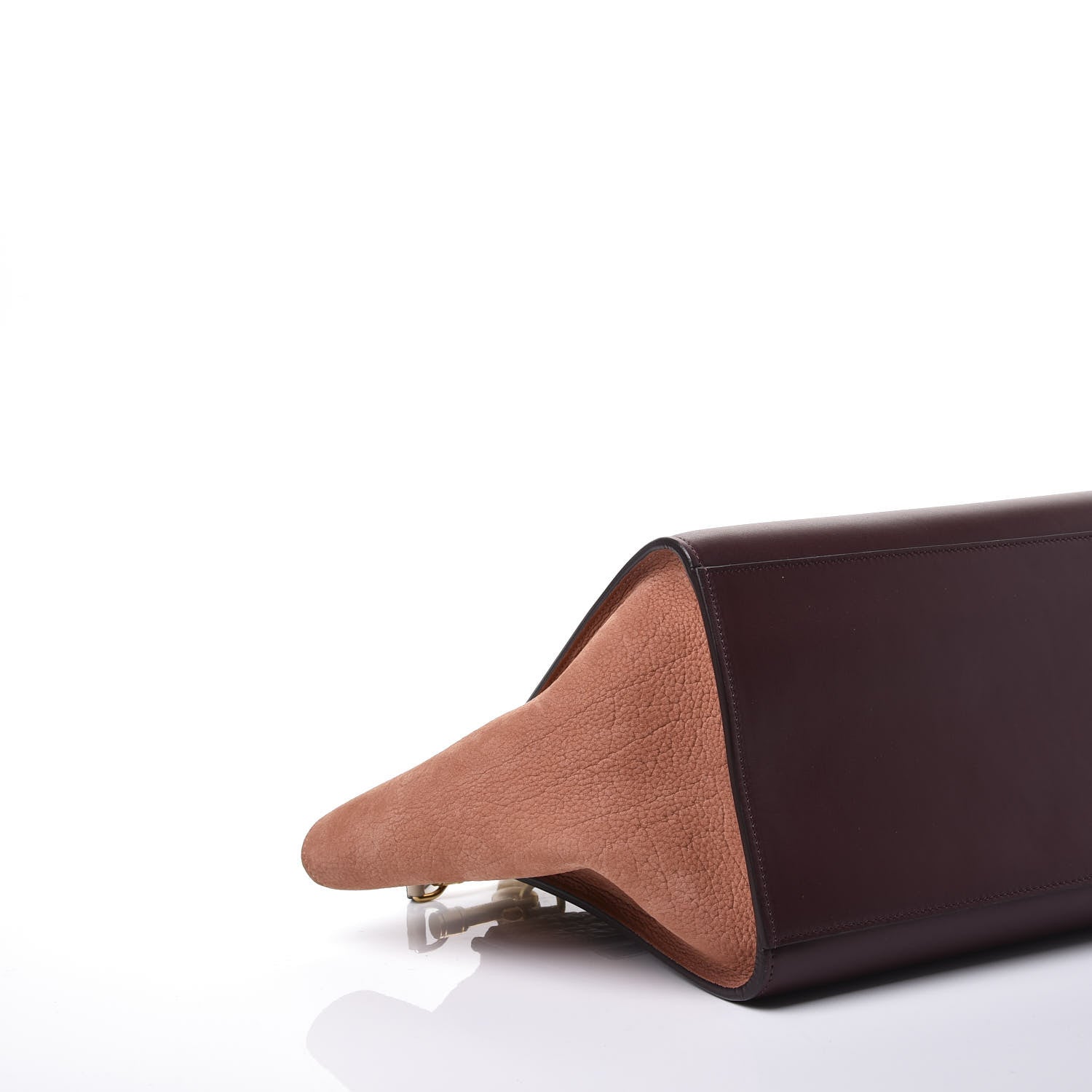 Celine Bullhide Calfskin Grained Nubuck Small Tri-Color Trapeze Medium Chamois 5 of 8