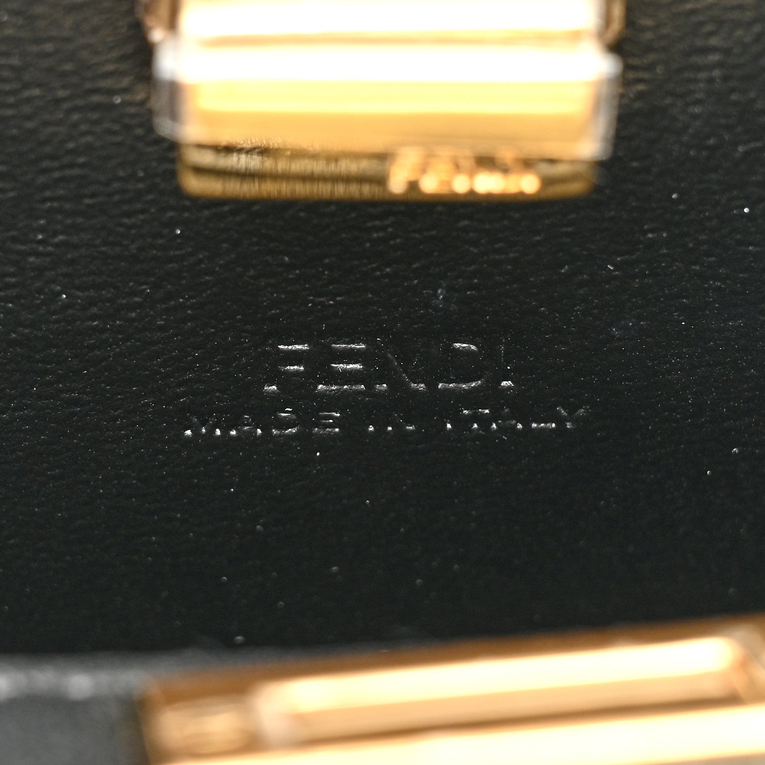 Fendi Shiny Nappa Nano Peekaboo Maxi Handle Satchel Black 7 of 12