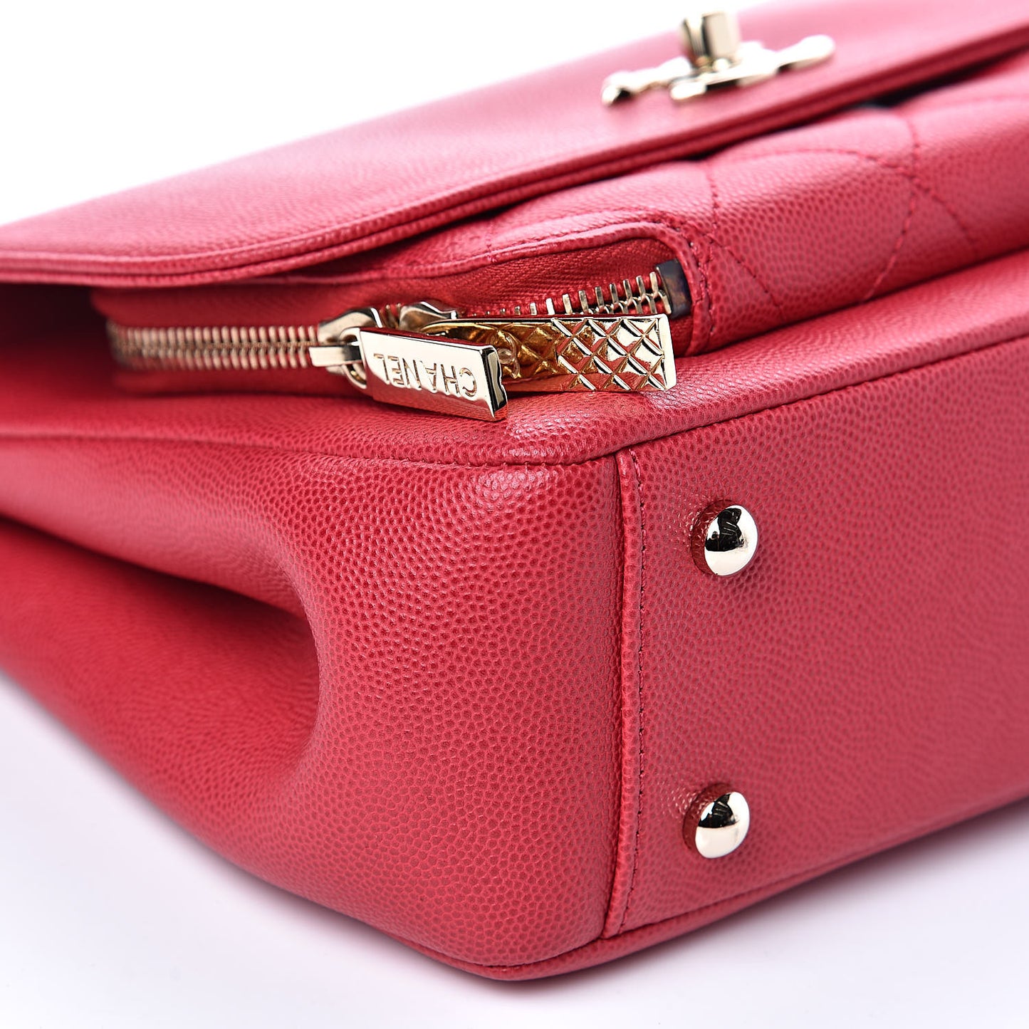 Caviar Quilted Small Business Affinity Flap Pink