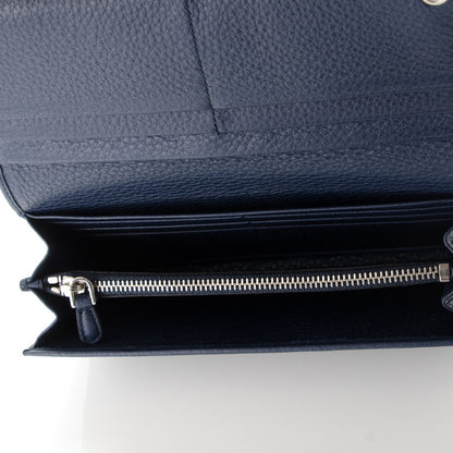 Prada Vitello Phenix Continental Flap Wallet Baltico 5 of 7