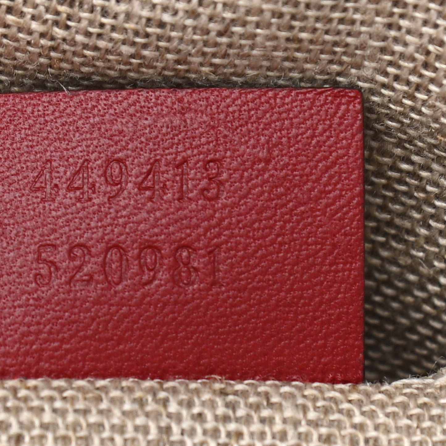 Microguccissima Mini Bree Messenger Bag Red