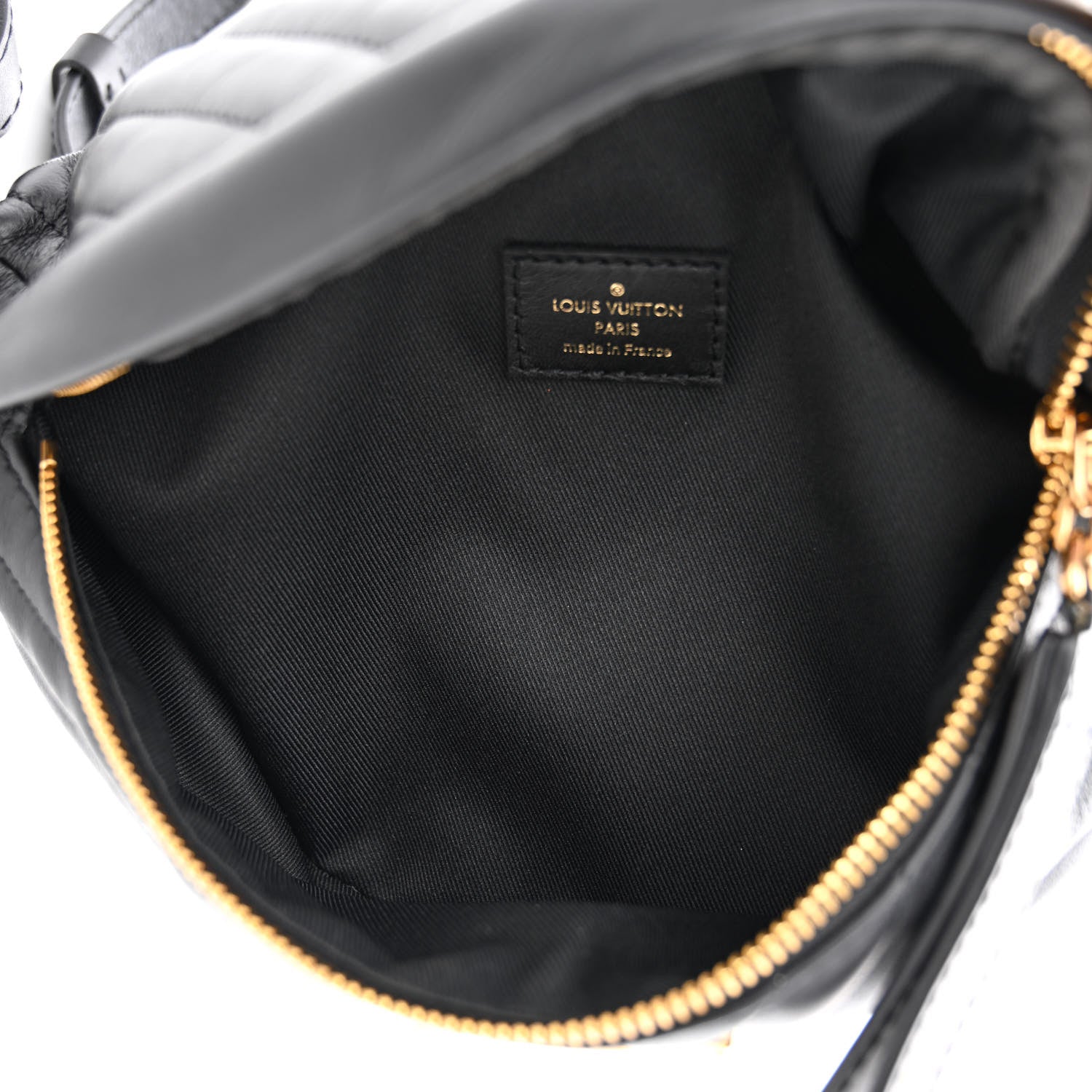 Louis Vuitton Calfskin Quilted New Wave Bumbag Black 5 of 10