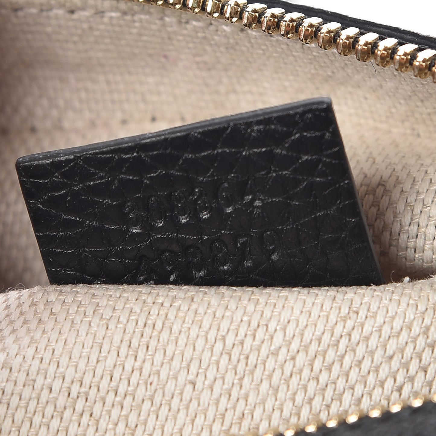 Pebbled Calfskin Small Soho Disco Bag Black
