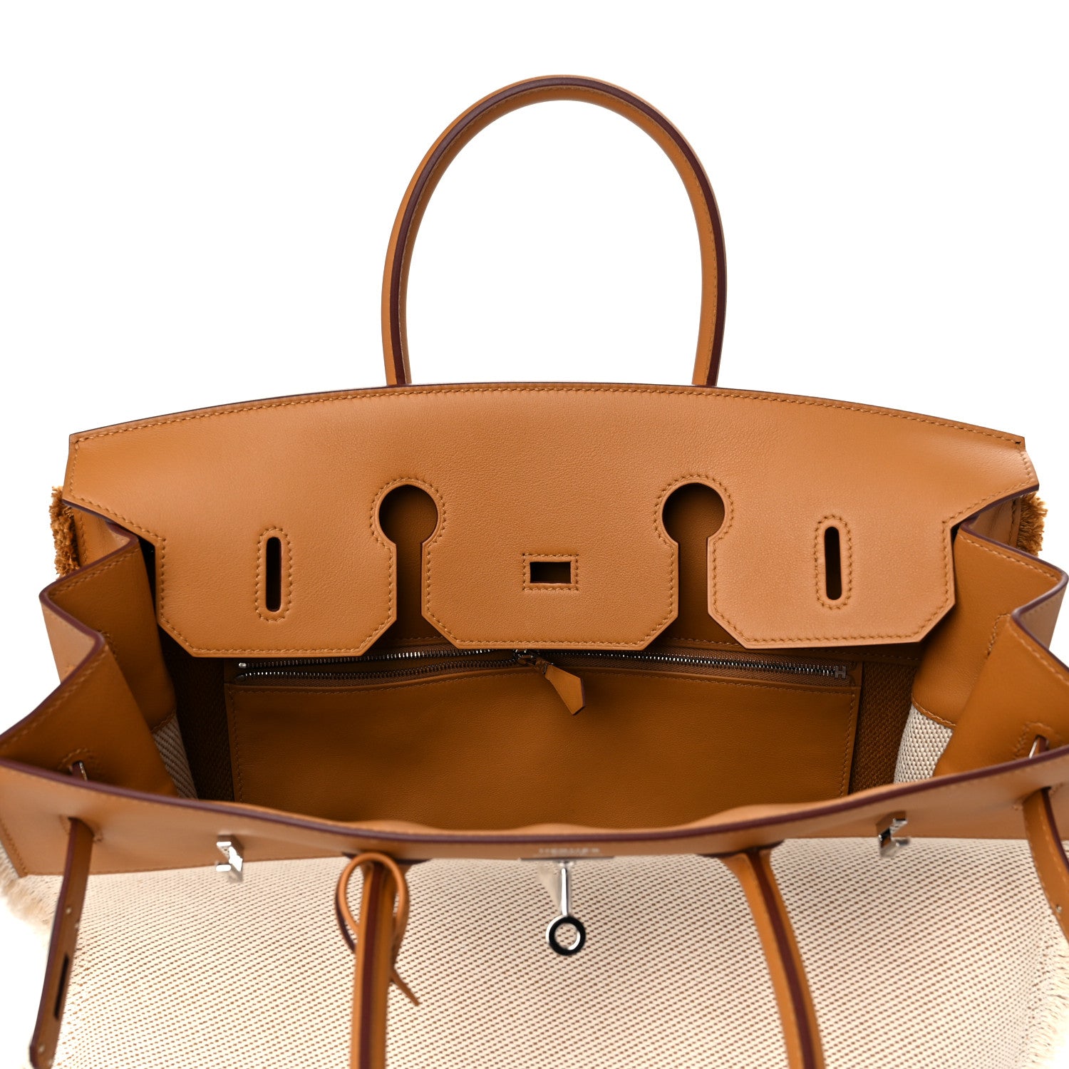 Hermes Swift Twill H Fray Fray Birkin 35 Sesame Ecru 16 of 34