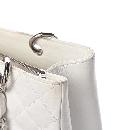Chanel Caviar Quilted Grand Shopping Tote GST White 18 of 18