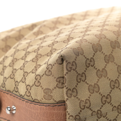 Gucci Monogram Large Bamboo Bar Tassel Shoulder Bag Brown 12 of 13