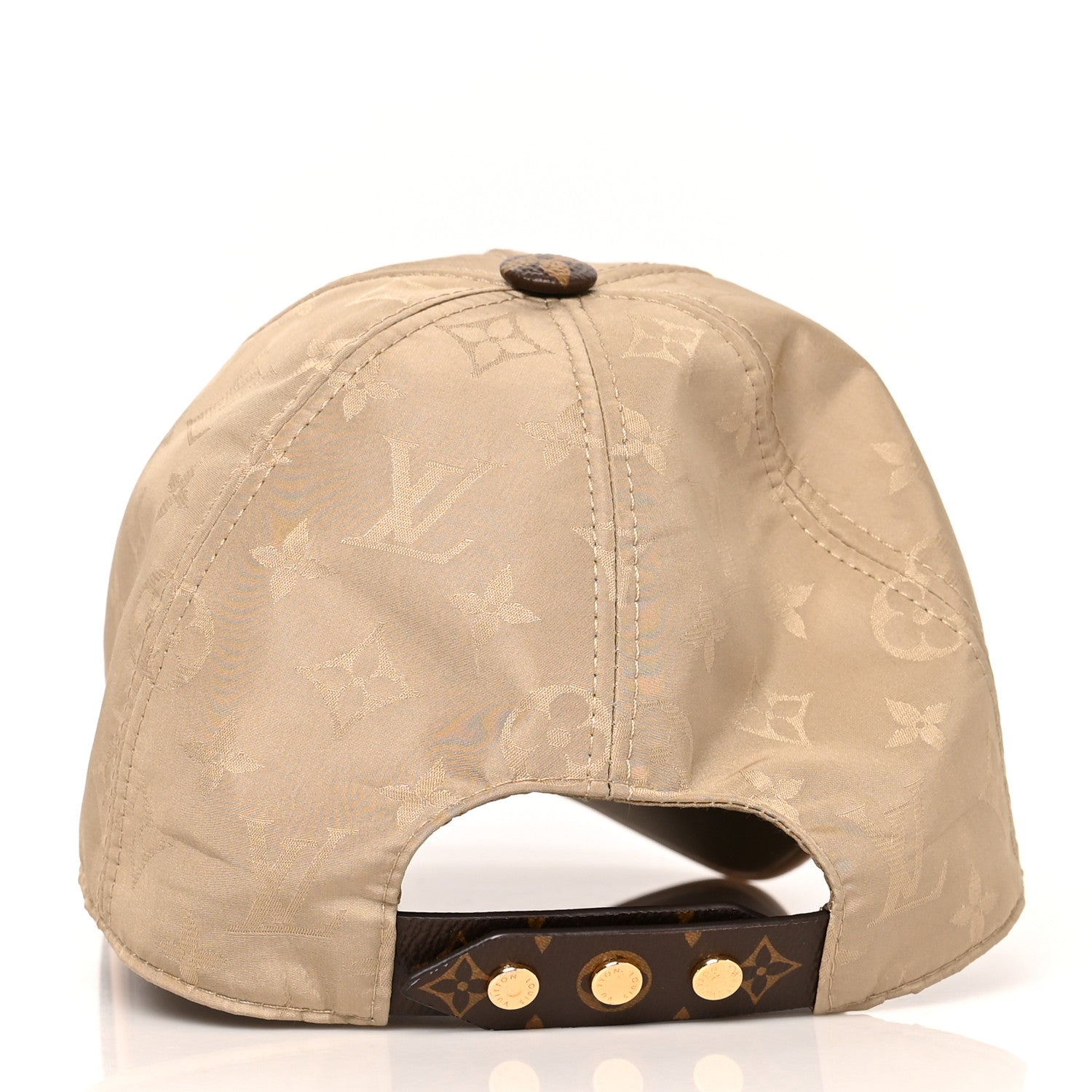 Louis Vuitton Monogram Polyester Silk LV Get Ready Cap M Beige 6 of 9