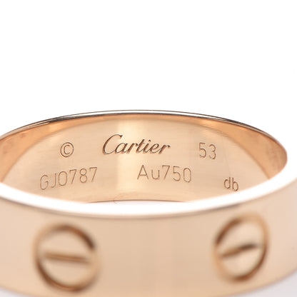 Cartier 18K Yellow Gold 5.5mm LOVE Ring 53 6.25 4 of 5