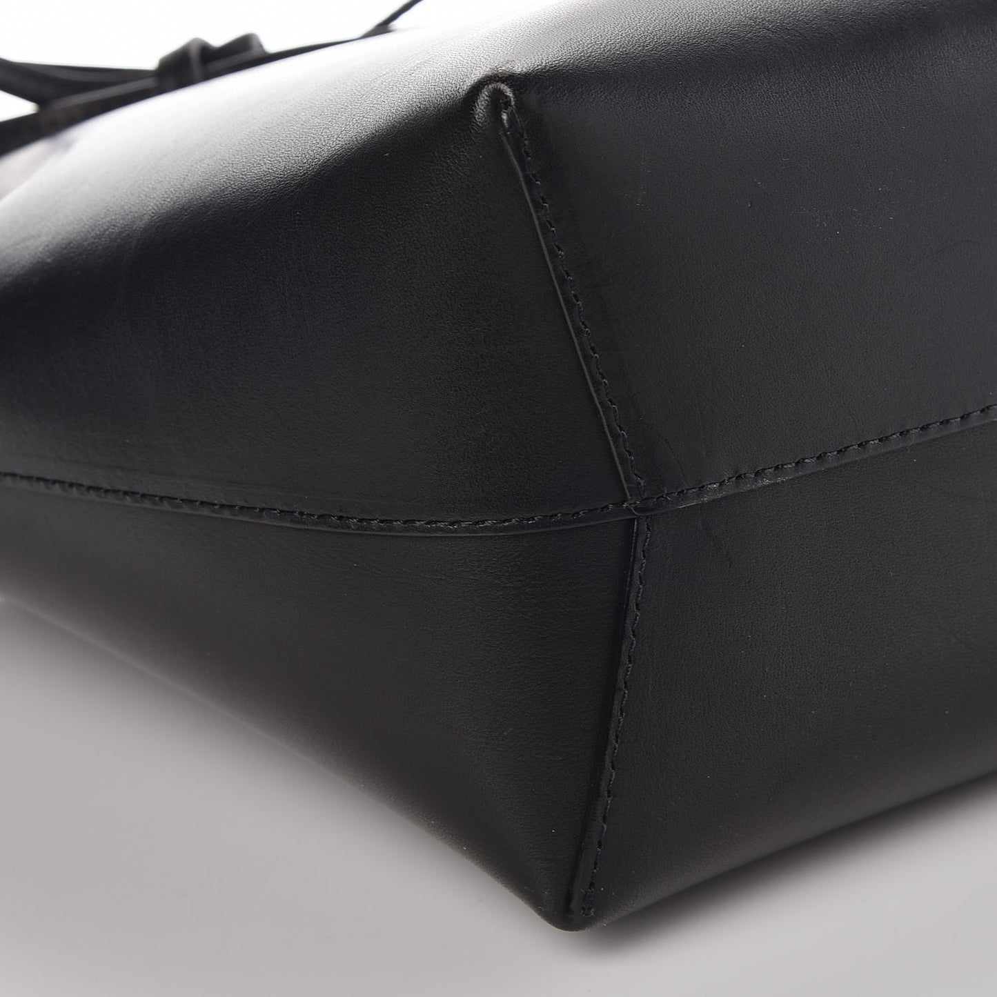 Calfskin Mini Bucket Bag Black Ballerina