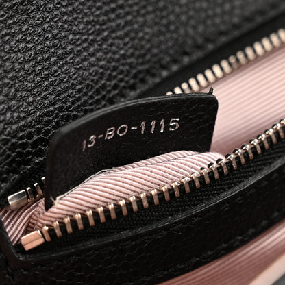 Christian Dior Grained Calfskin Small Diorama Flap Bag Black 7 of 11