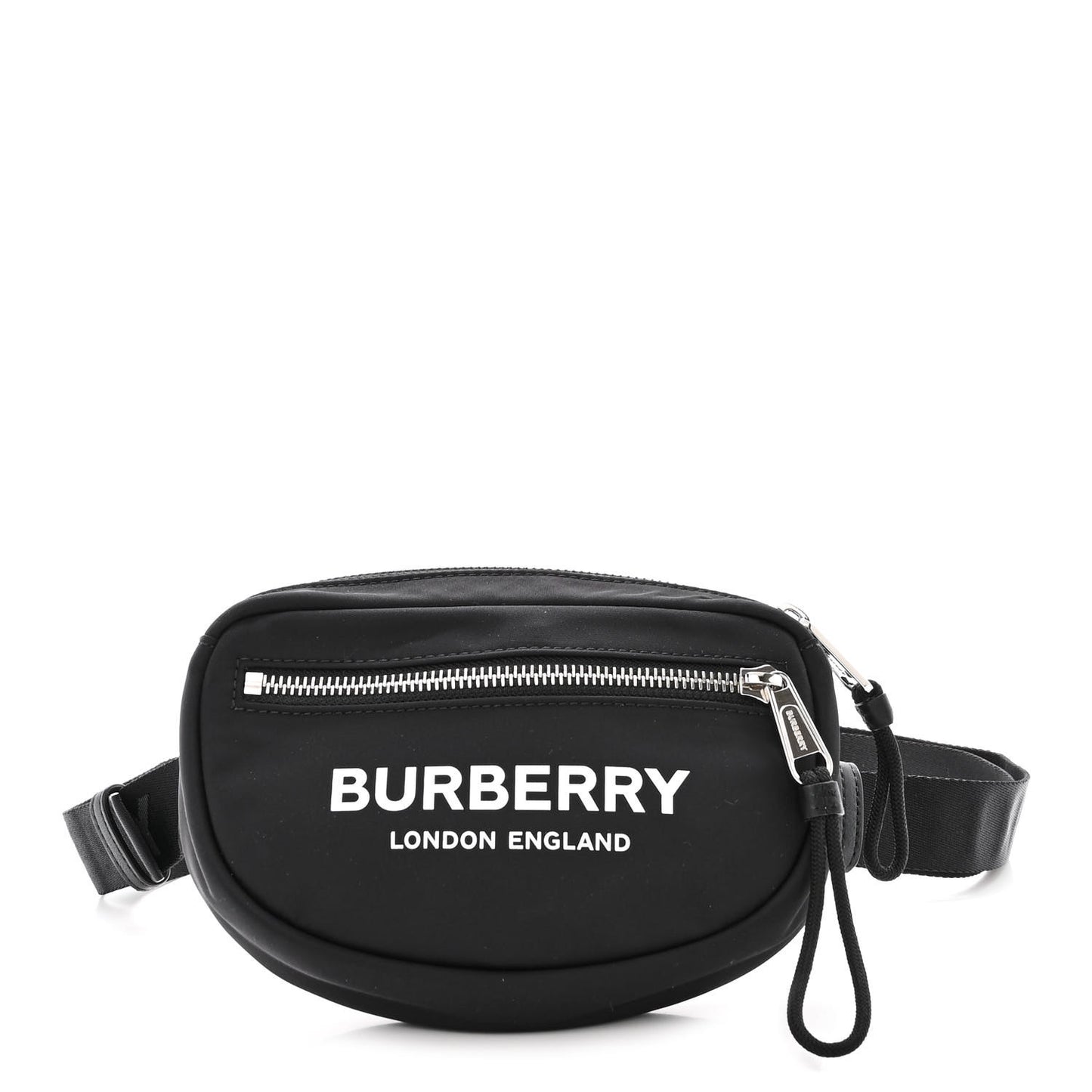 Econyl Logo Print Small Cannon Bum Bag Black