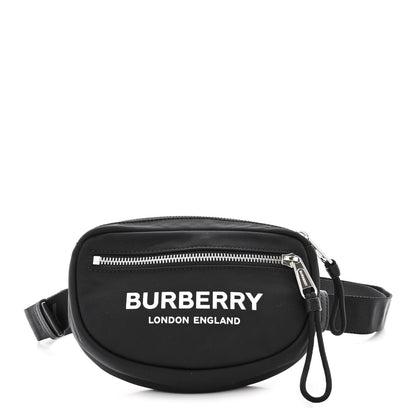 Burberry Econyl Logo Print Small Cannon Bum Bag Black 1 of 10