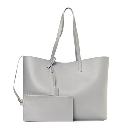 Saint Laurent Calfskin Large Shopping Tote Blanc Vintage 1 of 11