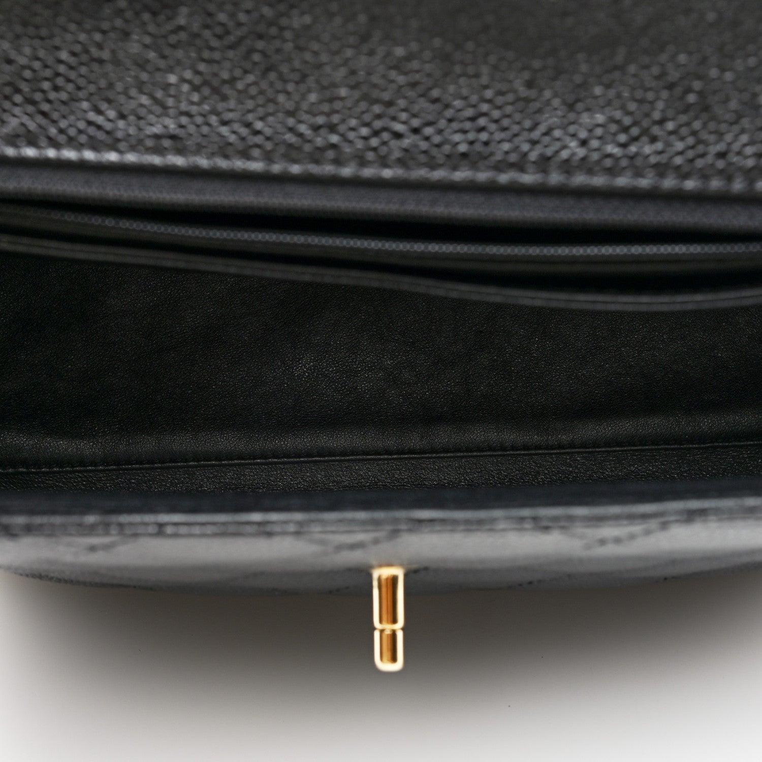 Chanel Caviar Quilted Jumbo Kelly Flap Black 5 of 10