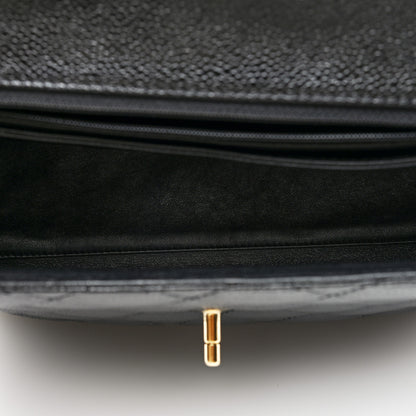 Chanel Caviar Quilted Jumbo Kelly Flap Black 5 of 10