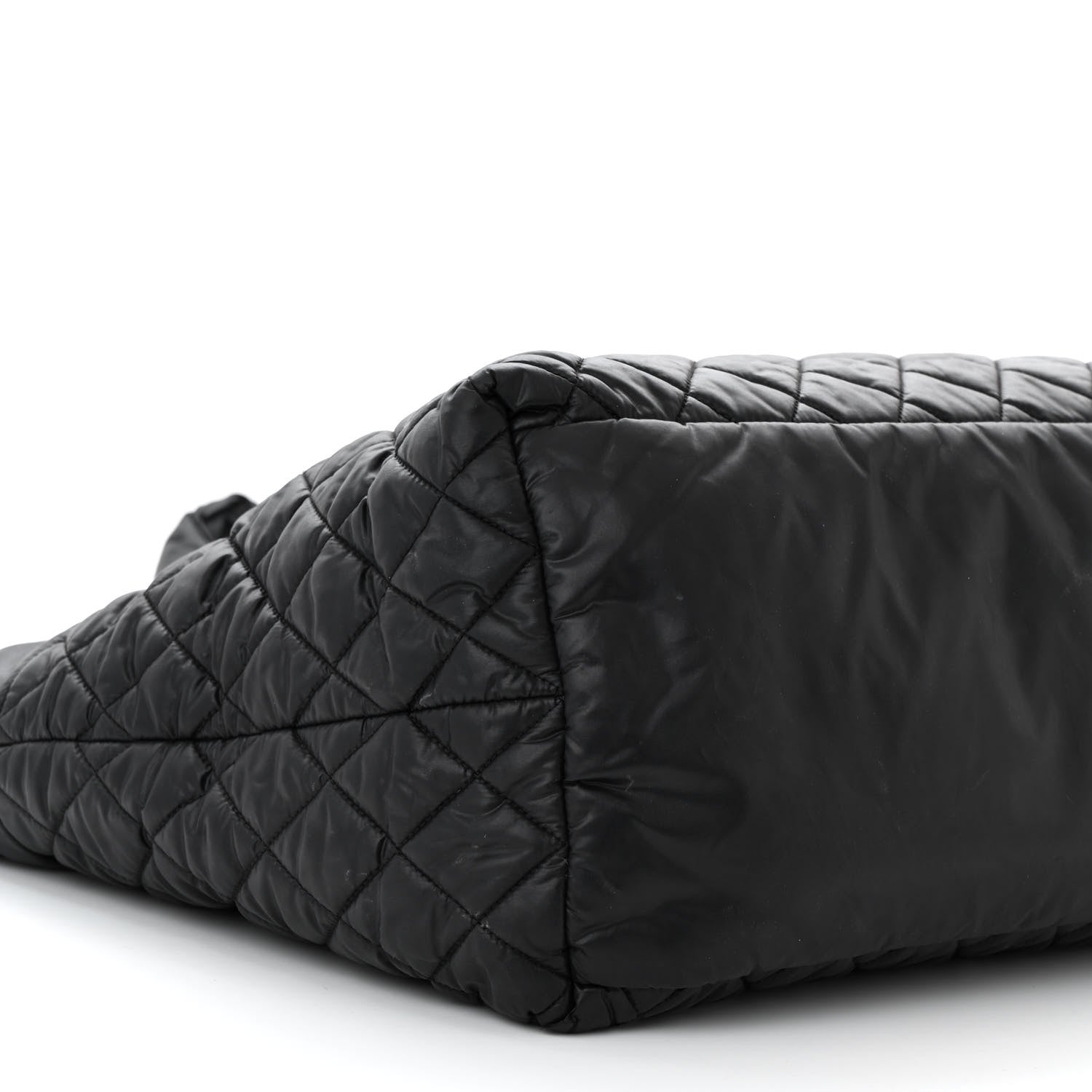 Chanel Nylon Quilted Large Coco Cocoon Tote Black 14 of 21
