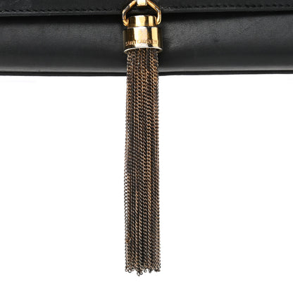 Saint Laurent Smooth Calfskin Medium Classic Monogram Kate Tassel Satchel Black 7 of 8
