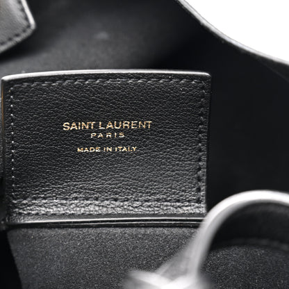 Saint Laurent Calfskin Toy Shopping Tote Black 6 of 12