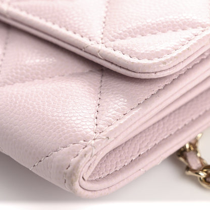 Chanel Caviar Quilted Coco Candy Card Holder On Chain Light Pink 19 of 19