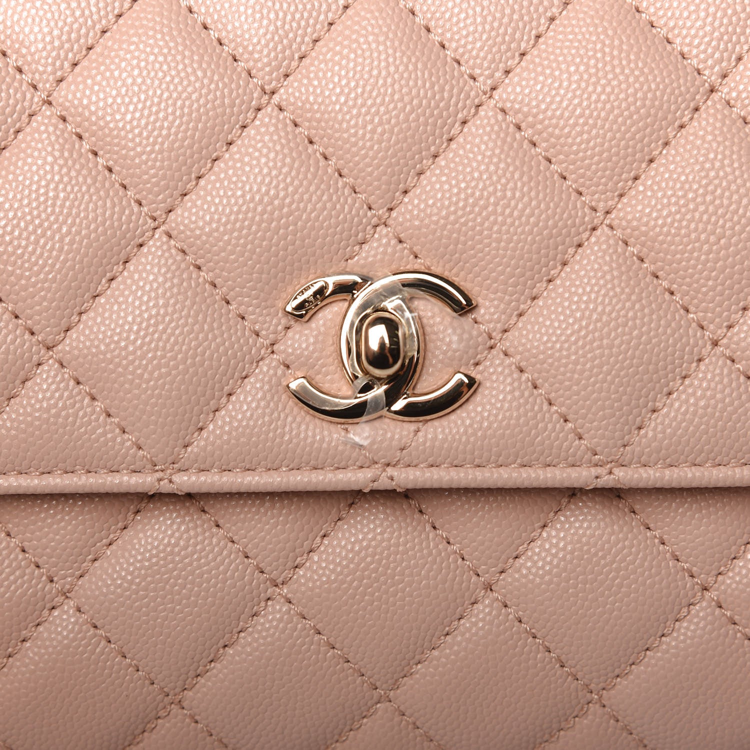 Chanel Caviar Quilted Mini Coco Handle Flap Light Pink 10 of 11