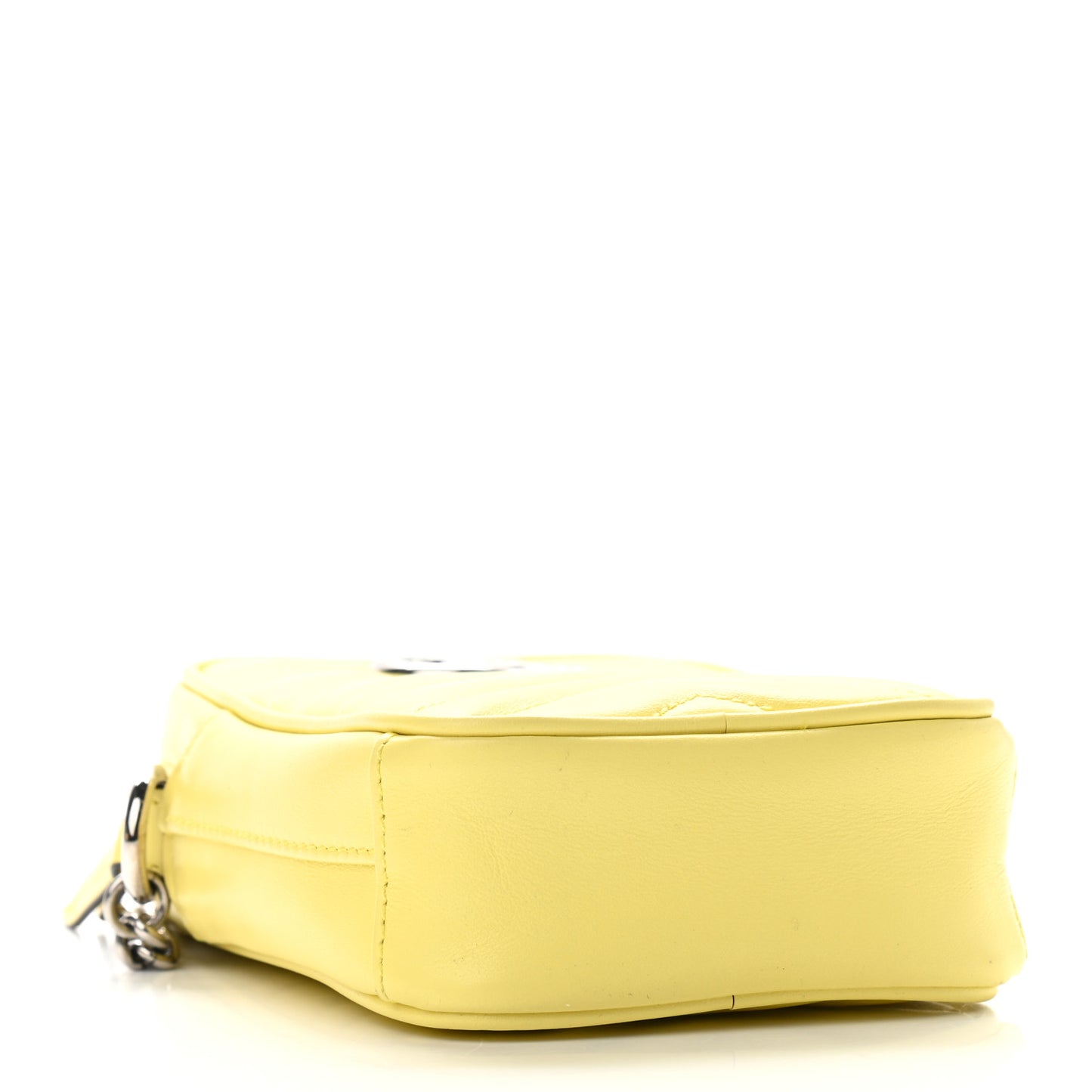 Calfskin Matelasse Mini GG Marmont Crossbody Bag Banana